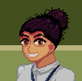 TJ Carlos Self Portrait I made that matches my appearance when I am in school. My log hair tied in bun.